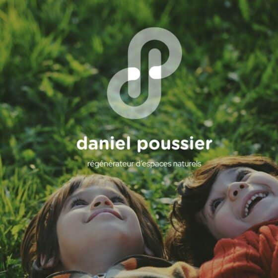 Sharing accompagne Daniel Poussier, aménageur de jardins durables, en créant sa plateforme de marque et son identité visuelle, fidèle à sa mission écologique et sociale.